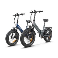 SAMEBIKE LOTDM200 II električni bicikl 20" 750W, sivo-plavi